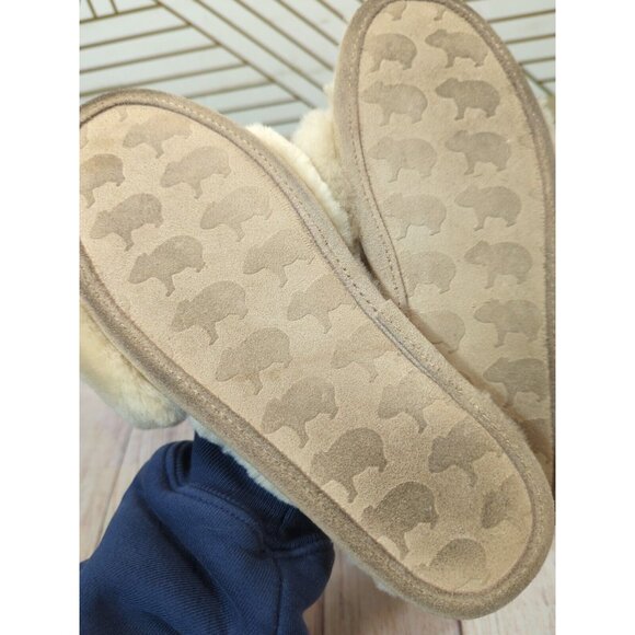 WARMBAT AUSTRALIA Women's Slippers Slides Cream Beige Lounge Fuzzy Soft Size 8 - Picture 6 of 8